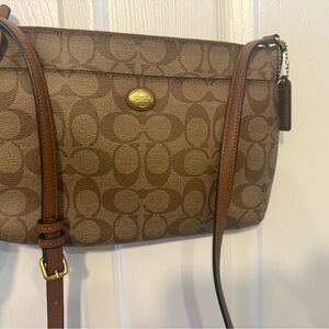 Coach Tan Signature Crossbody Bag